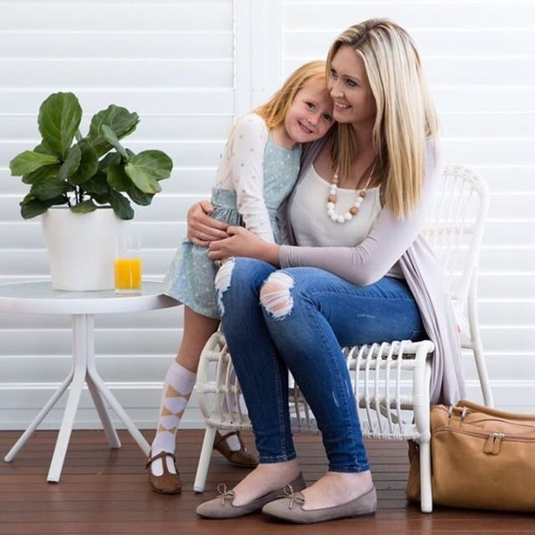 Stacey Silicone & Beech Wood Mum Necklace