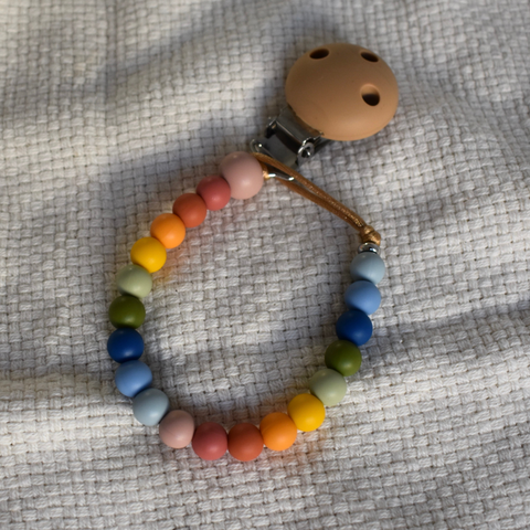 Silicone Dummy Clip - Desert Rainbow | Safety Certified