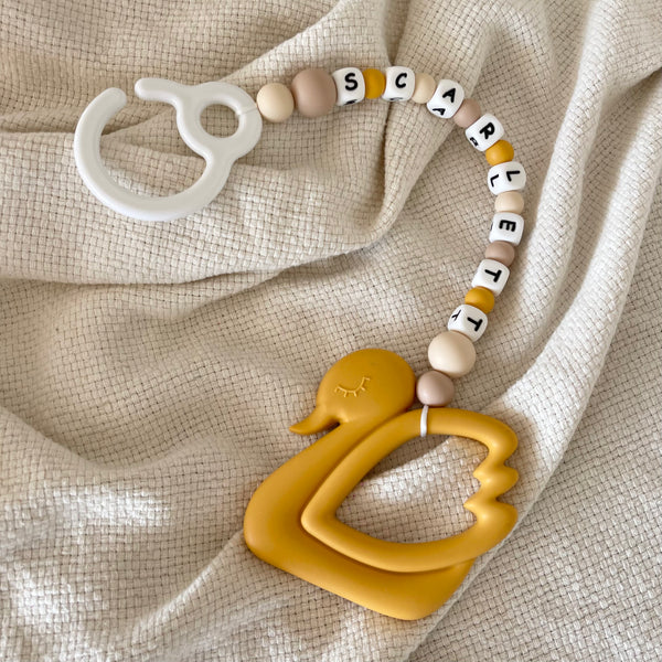 Personalised Swan Pram Toy