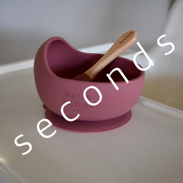 SECONDS - Silicone Suction Bowls / Bowl & Spoon Sets
