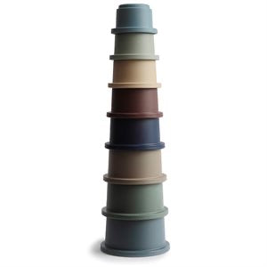 SECONDS | Stacking Cup Tower Toy - Forest | no packaging