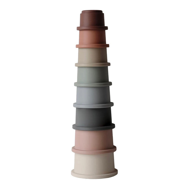 mushie stacking cup tower toy