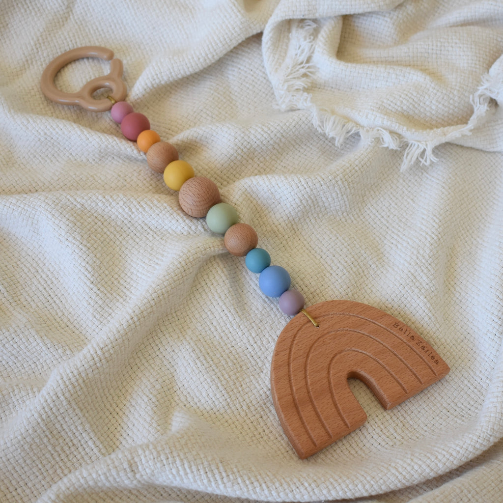 Wooden rainbow sales baby toy
