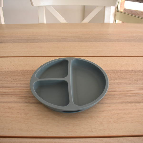 Silicone Divided Plate with Suction Base